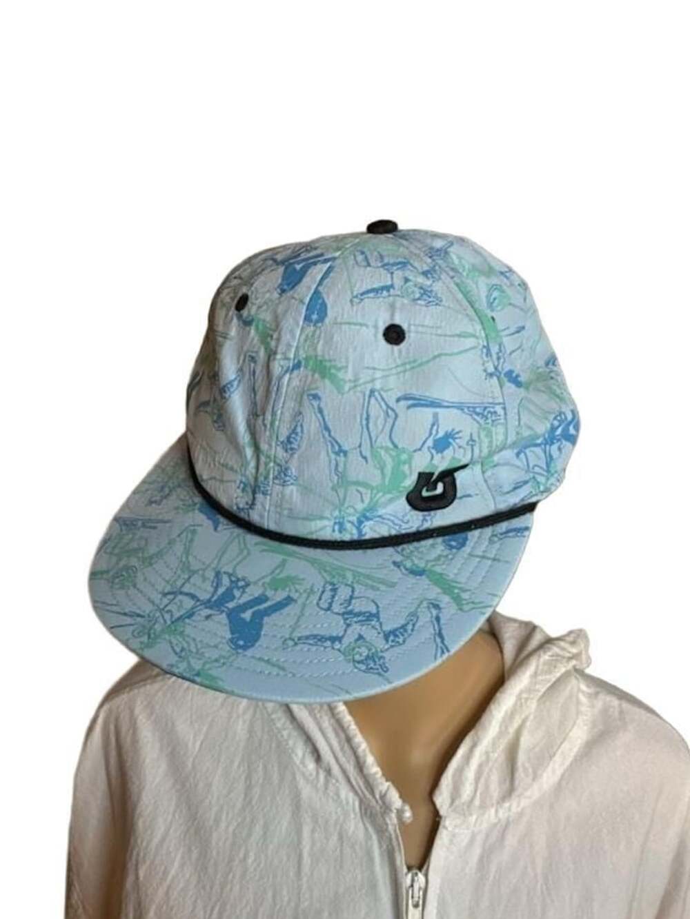 Burton Blue Line Art Print Snapback Hat
